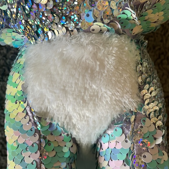 TY WHIMSY limited collection flippables sequin cat 2019 9” plush squish furry - Picture 4 of 13